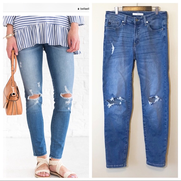 KanCan Denim - KanCan | Destroyed Jeans Skinny Mid Rise Stretch